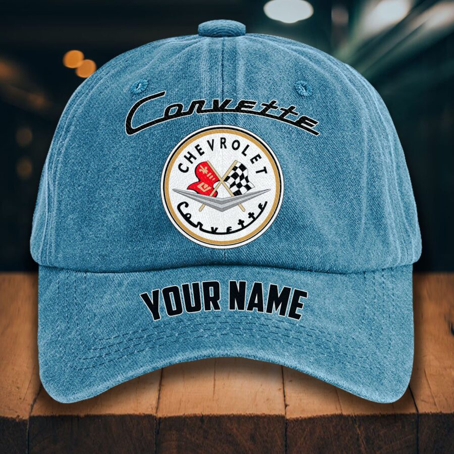 Corvette C1 Gewaschene Denim-Kappe – Bild 2