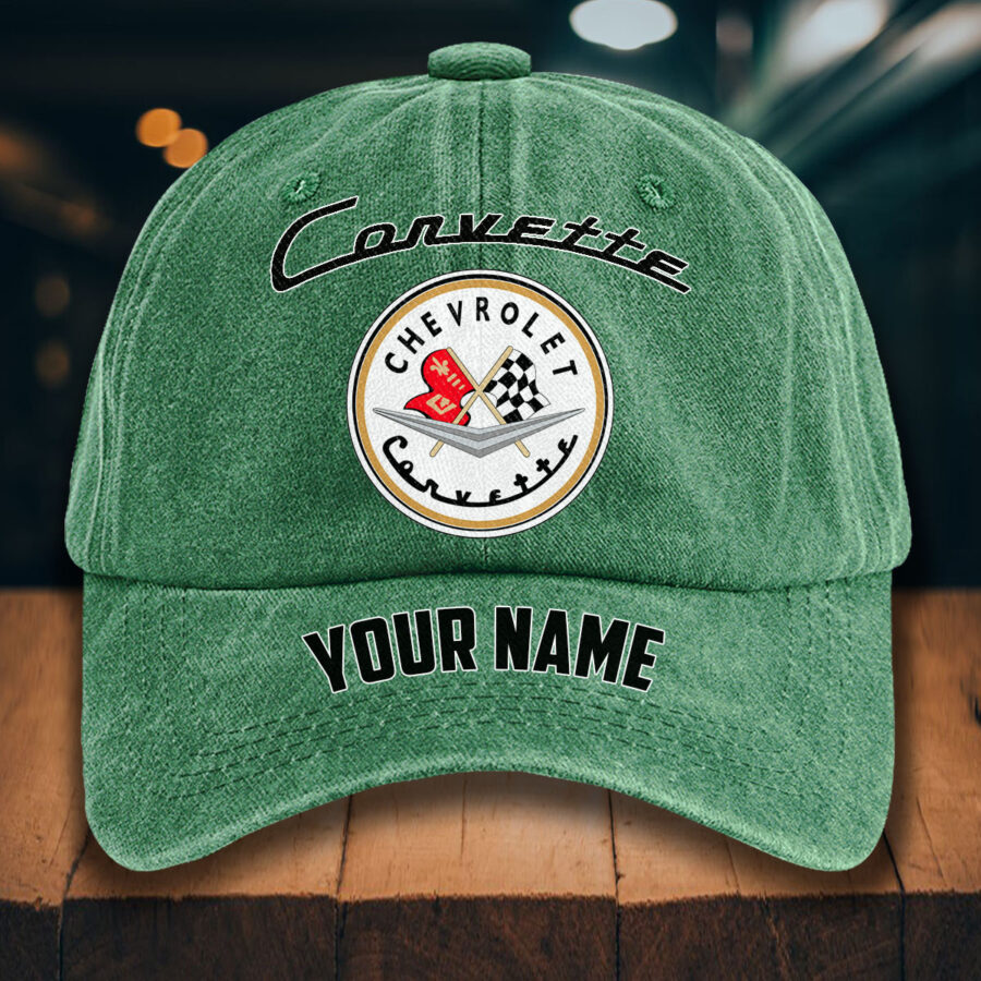 Corvette C1 Gewaschene Denim-Kappe – Bild 3