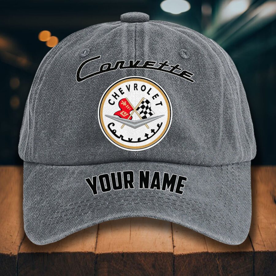 Corvette C1 Gewaschene Denim-Kappe – Bild 4