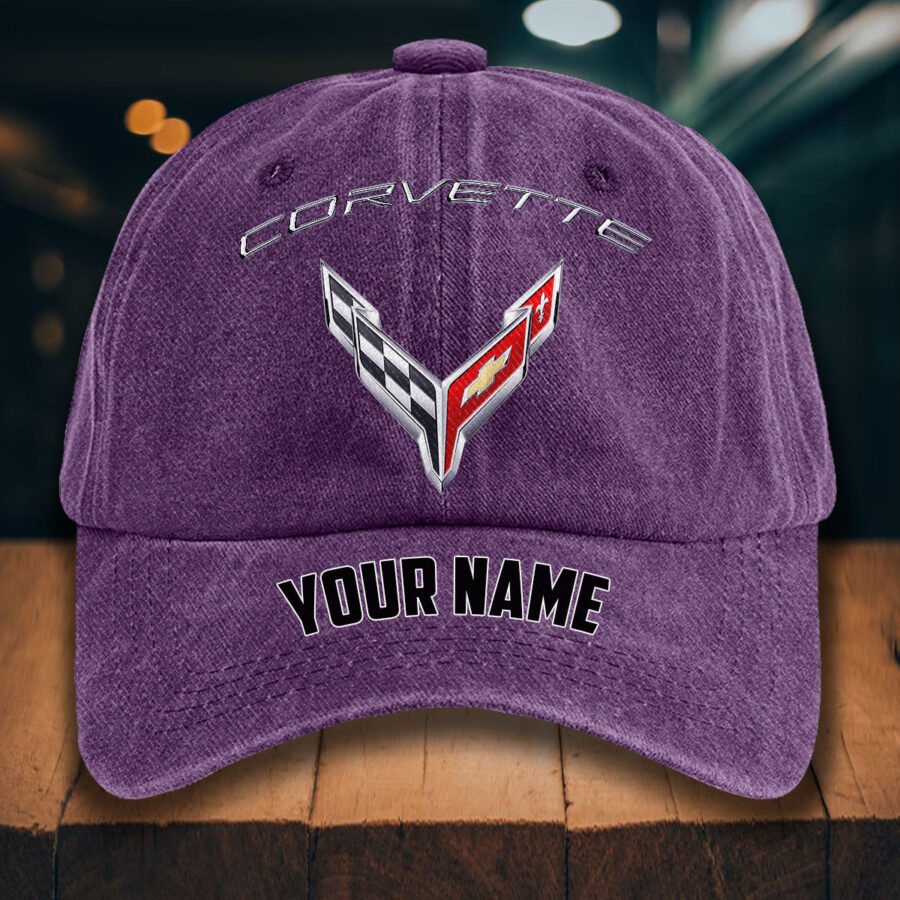 Corvette C8 Gewaschene Denim-Kappe – Bild 11