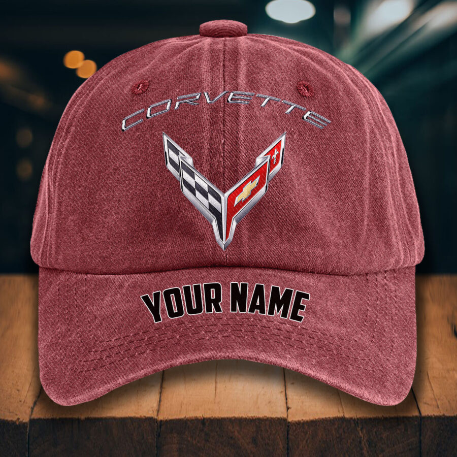 Corvette C8 Gewaschene Denim-Kappe – Bild 14