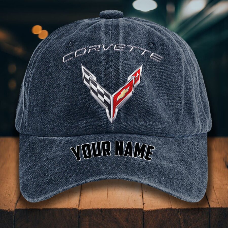 Chevrolet Corvette Gewaschene Denim-Kappe – Bild 7