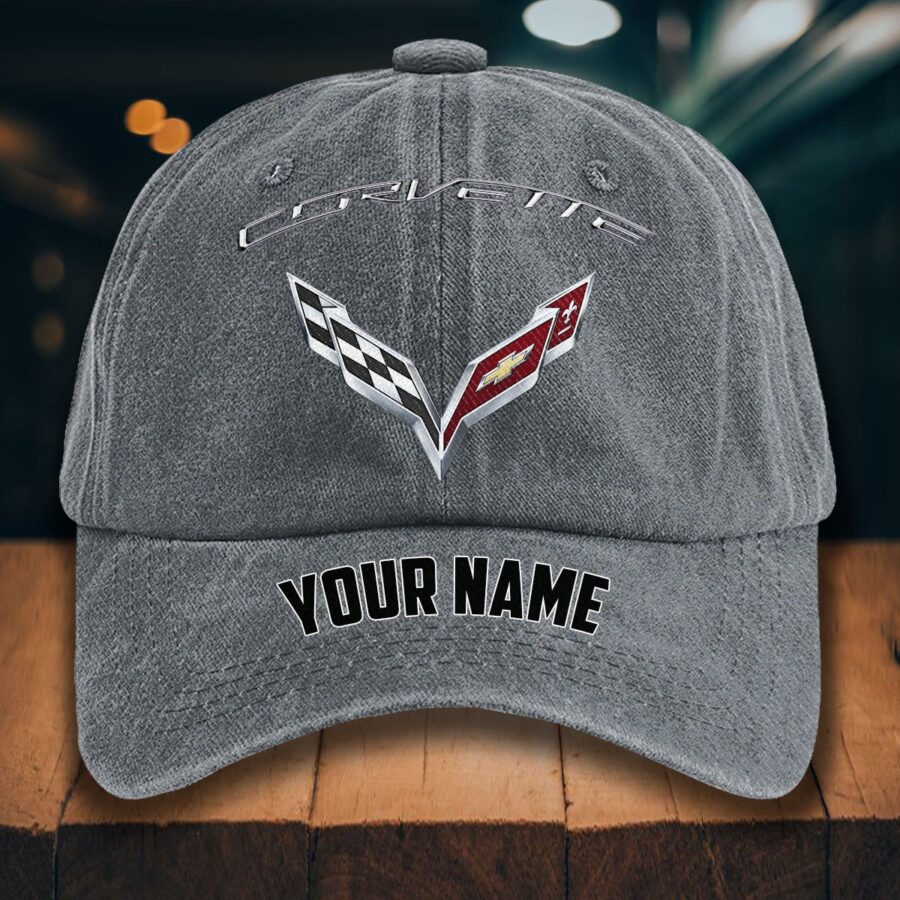 Corvette C7 Gewaschene Denim-Kappe – Bild 4