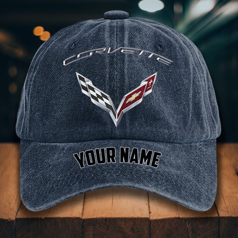 Corvette C7 Gewaschene Denim-Kappe – Bild 7