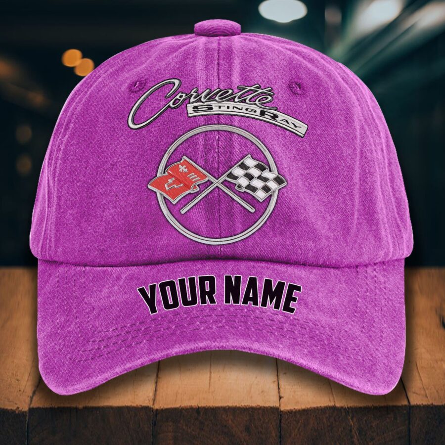 Corvette C2 Gewaschene Denim-Kappe – Bild 6