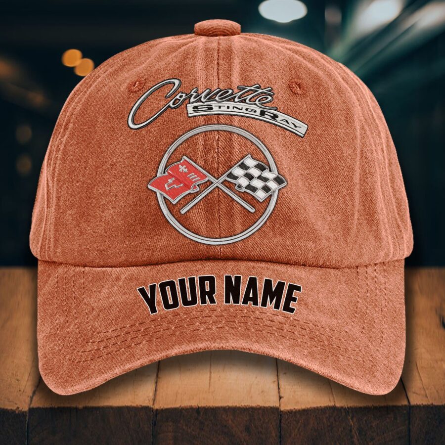 Corvette C2 Gewaschene Denim-Kappe – Bild 8