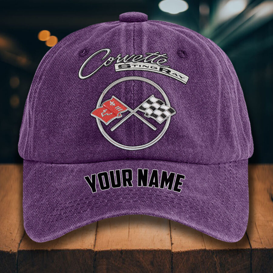 Corvette C2 Gewaschene Denim-Kappe – Bild 11