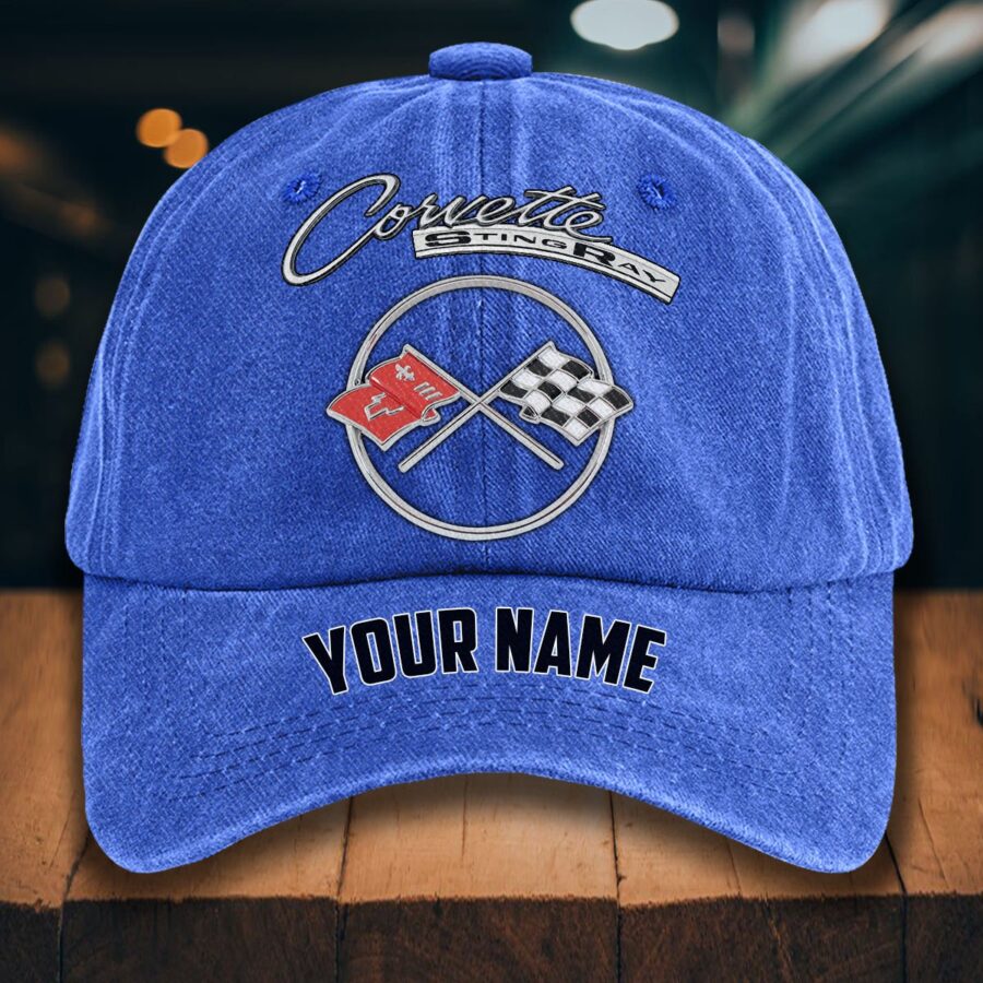 Corvette C2 Gewaschene Denim-Kappe – Bild 13