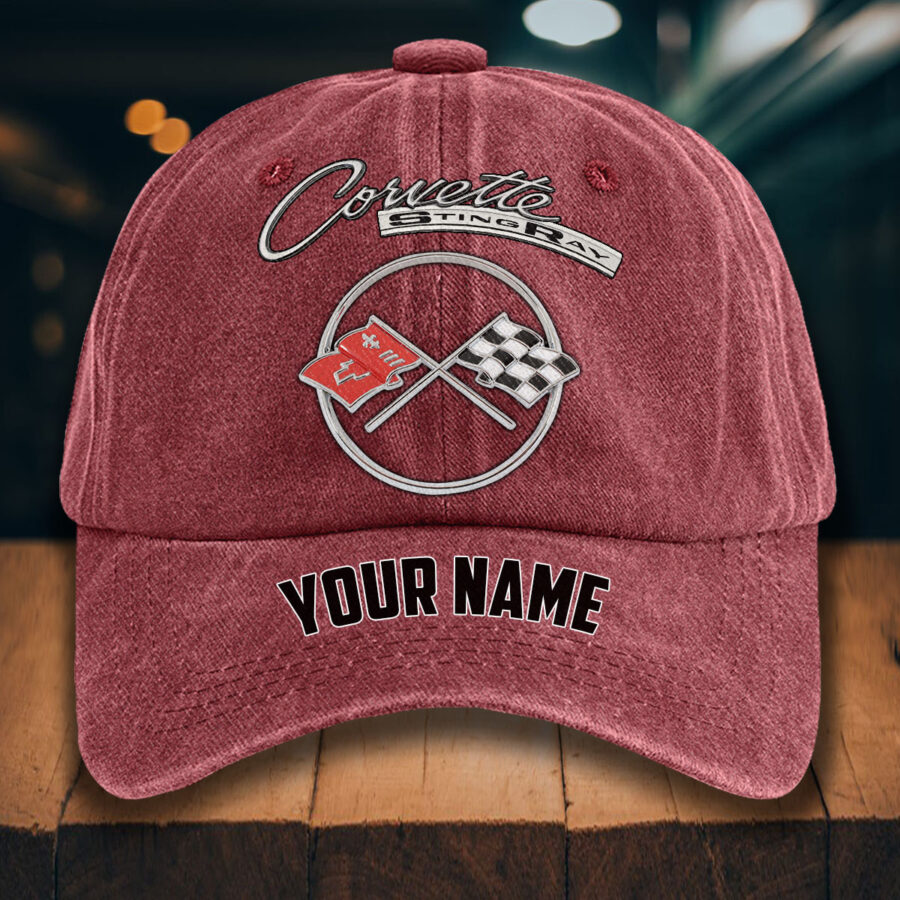 Corvette C2 Gewaschene Denim-Kappe – Bild 14