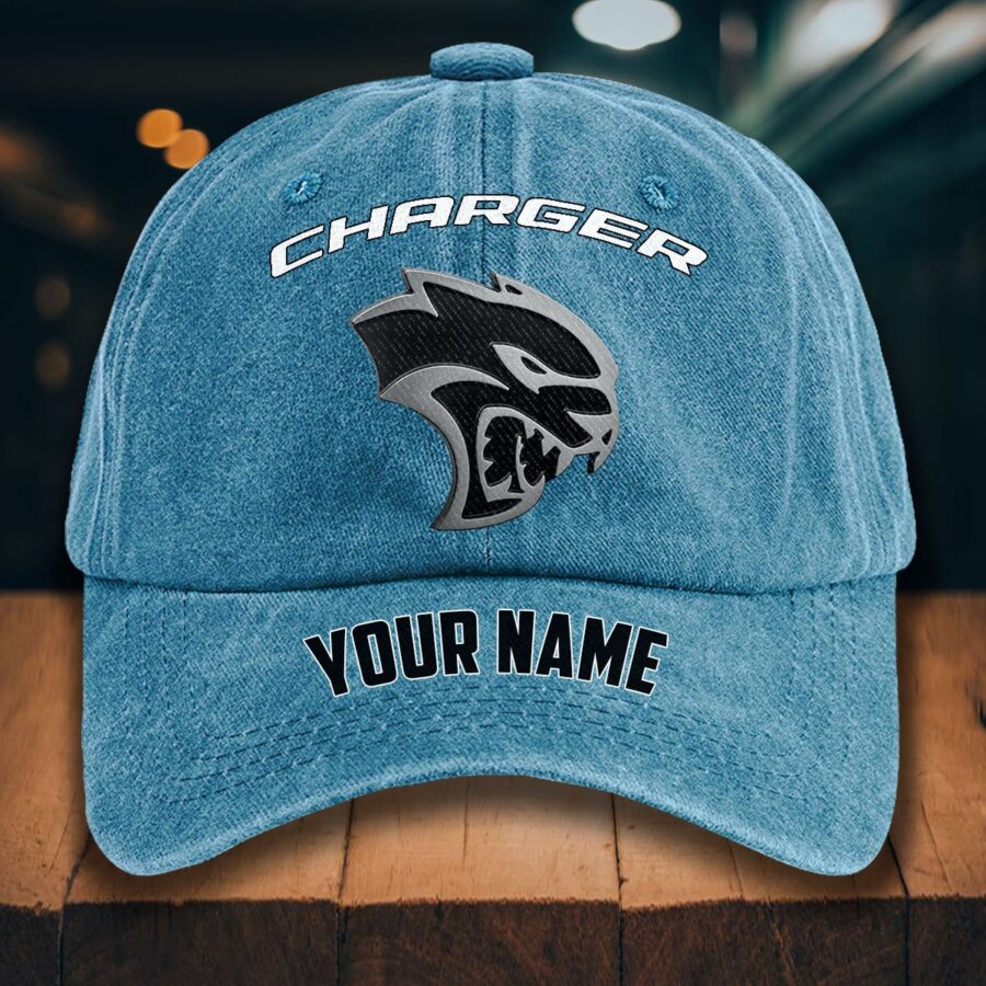 Dodge Charger Gewaschene Denim-Kappe – Bild 2