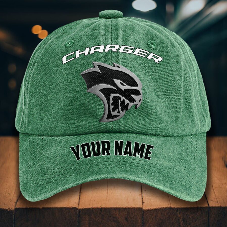 Dodge Charger Gewaschene Denim-Kappe – Bild 3