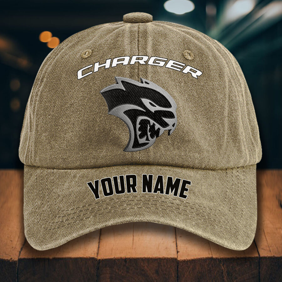 Dodge Charger Gewaschene Denim-Kappe – Bild 5