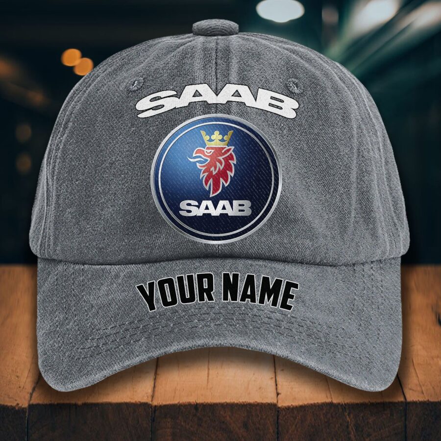 Saab Automobile Gewaschene Denim-Kappe – Bild 4