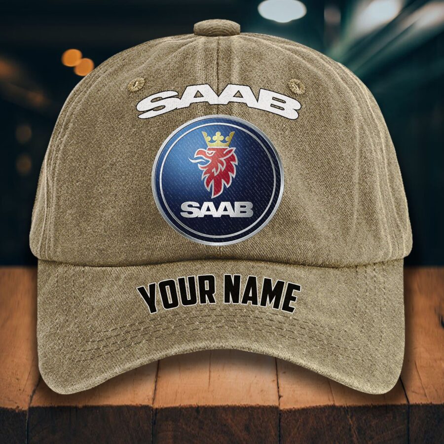 Saab Automobile Gewaschene Denim-Kappe – Bild 5