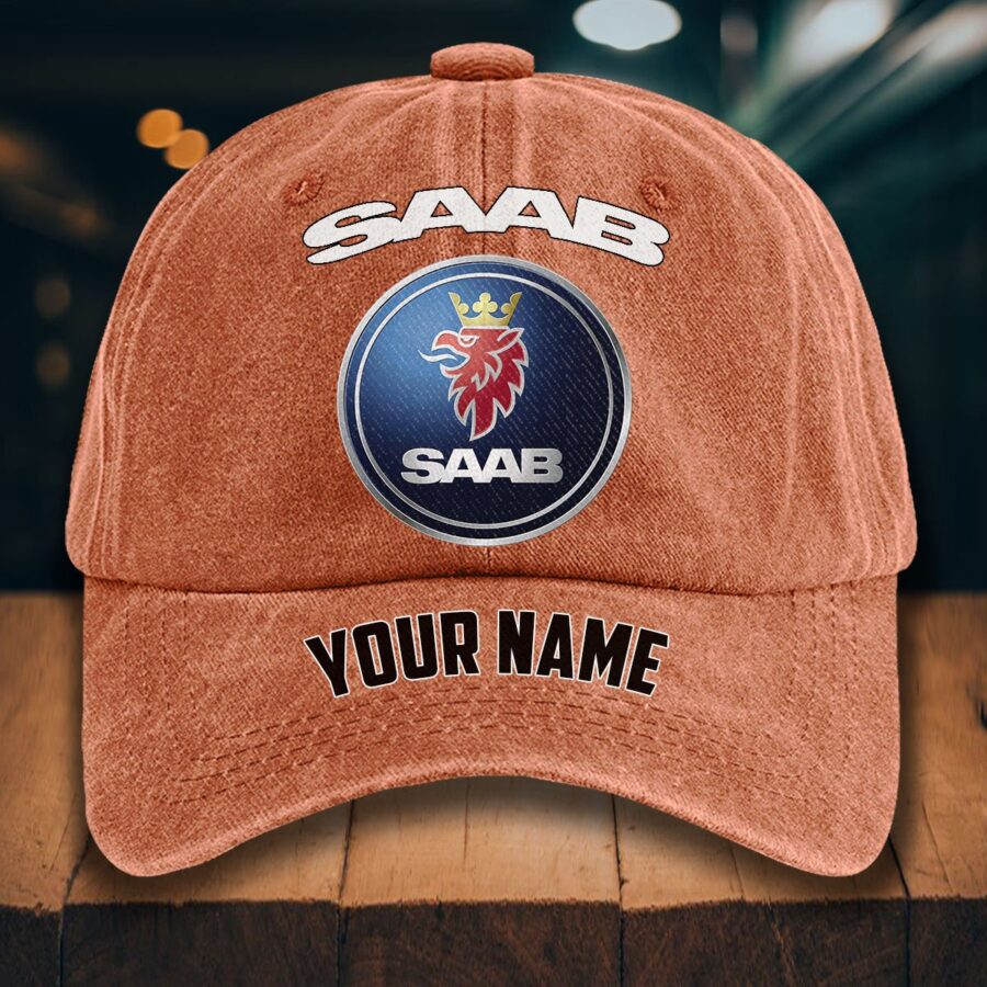 Saab Automobile Gewaschene Denim-Kappe – Bild 8