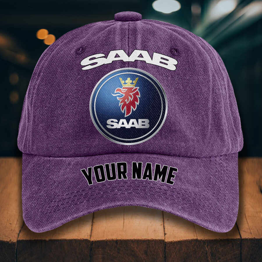 Saab Automobile Gewaschene Denim-Kappe – Bild 11