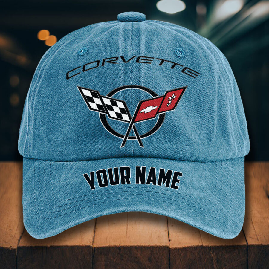 Corvette C5 Gewaschene Denim-Kappe – Bild 2