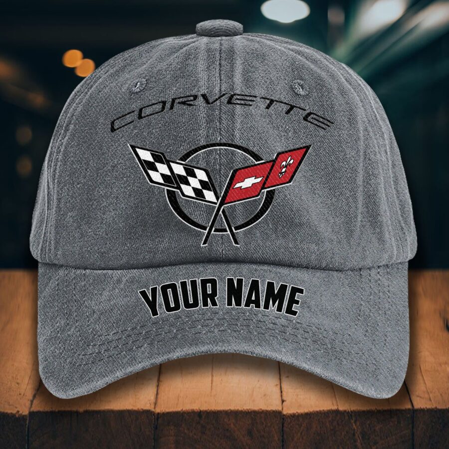 Corvette C5 Gewaschene Denim-Kappe – Bild 4