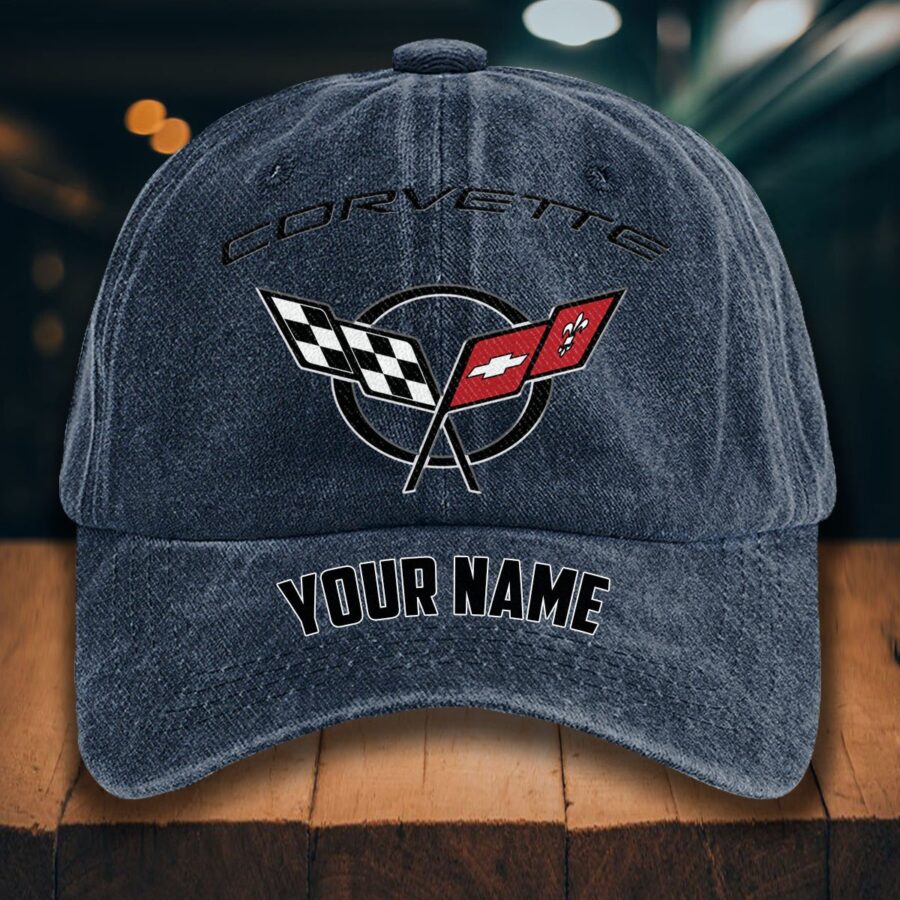 Corvette C5 Gewaschene Denim-Kappe – Bild 7