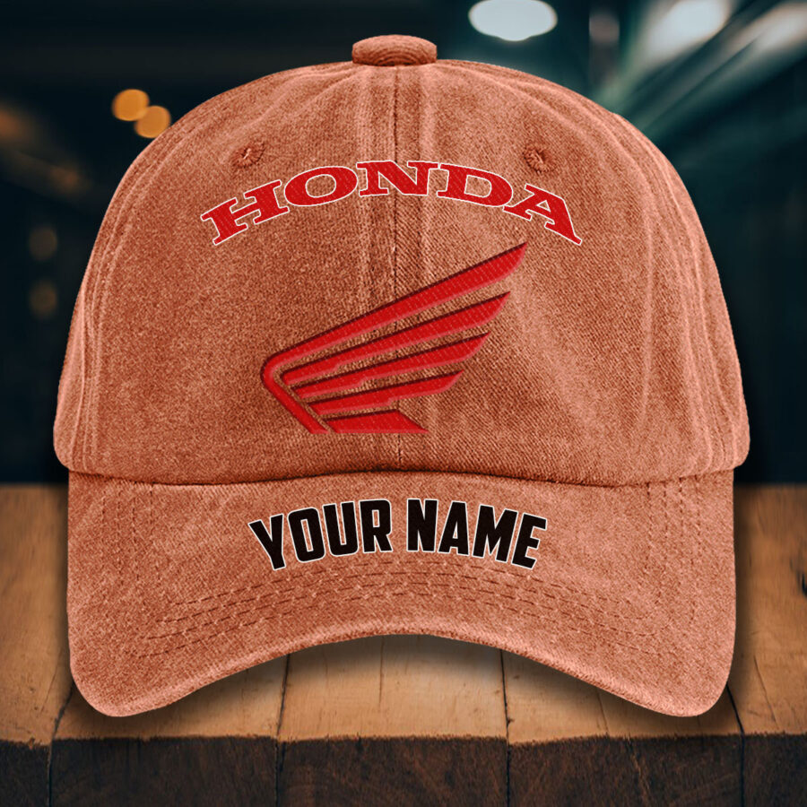 Honda Motorcycle Gewaschene Denim-Kappe – Bild 8