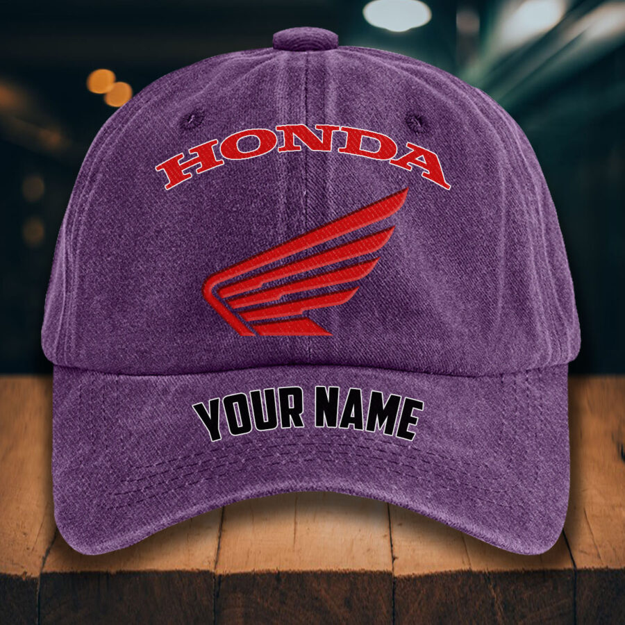 Honda Motorcycle Gewaschene Denim-Kappe – Bild 11