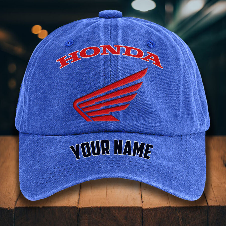 Honda Motorcycle Gewaschene Denim-Kappe – Bild 13
