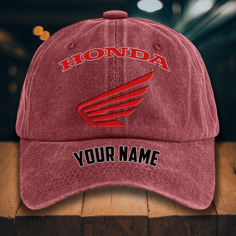Honda Motorcycle Gewaschene Denim-Kappe – Bild 14