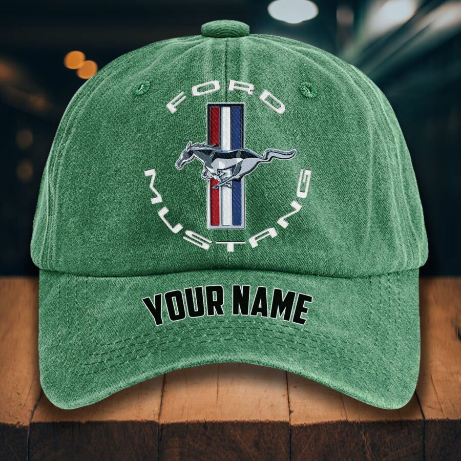 Ford Mustang Gewaschene Denim-Kappe – Bild 3
