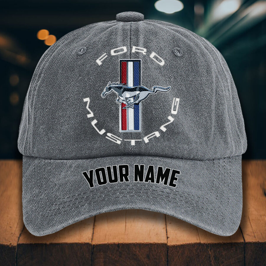 Ford Mustang Gewaschene Denim-Kappe – Bild 4