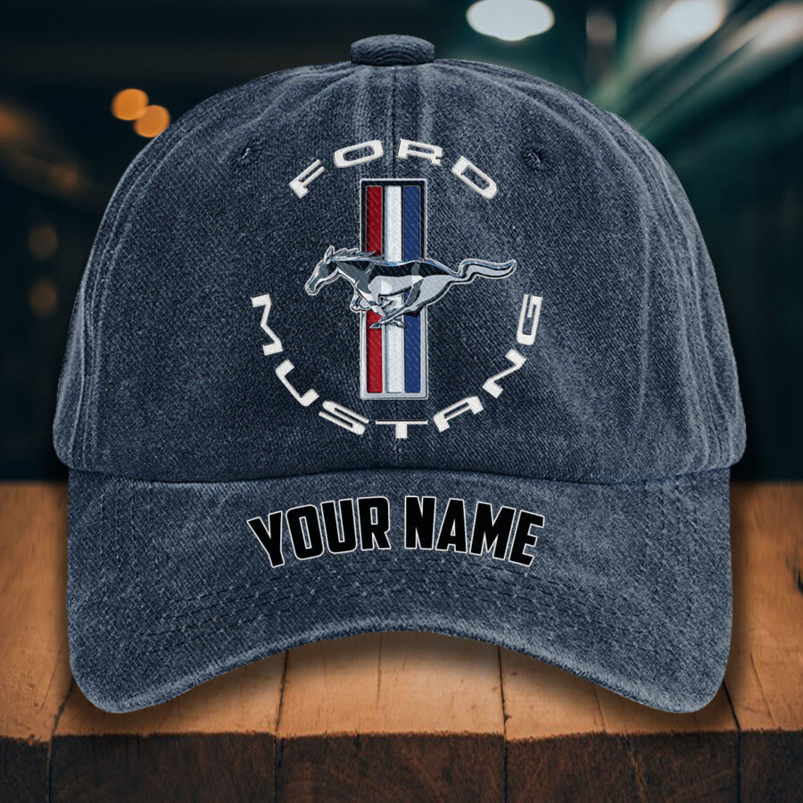 Ford Mustang Gewaschene Denim-Kappe – Bild 7