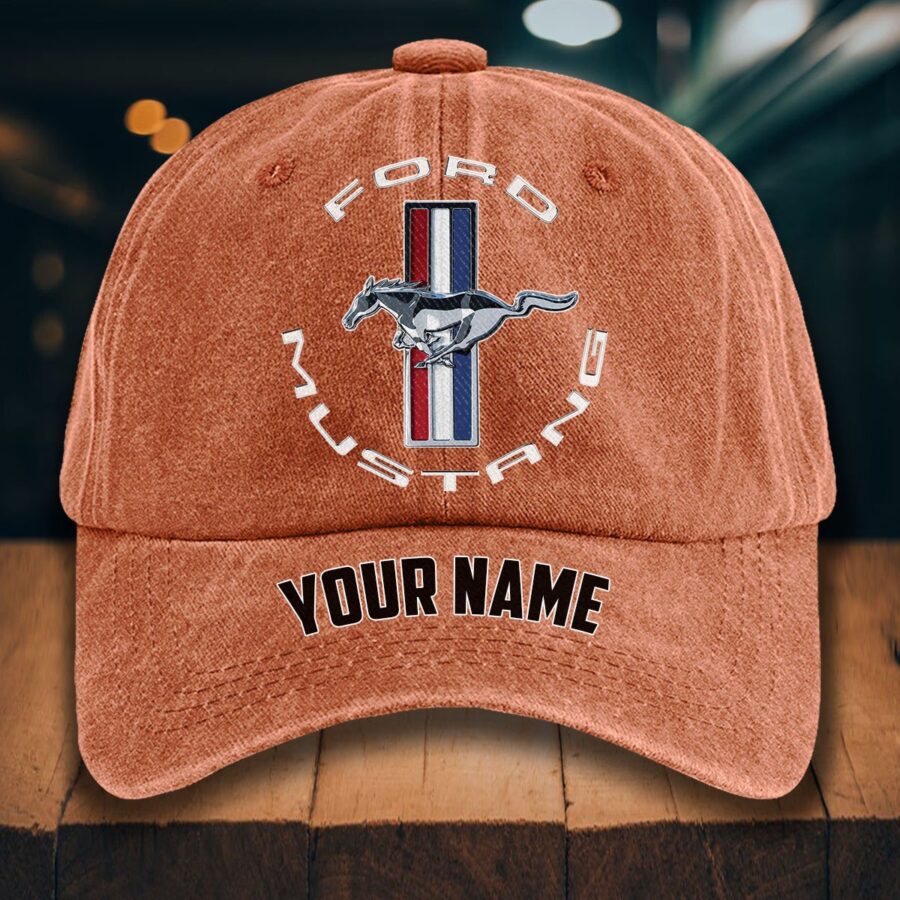 Ford Mustang Gewaschene Denim-Kappe – Bild 8