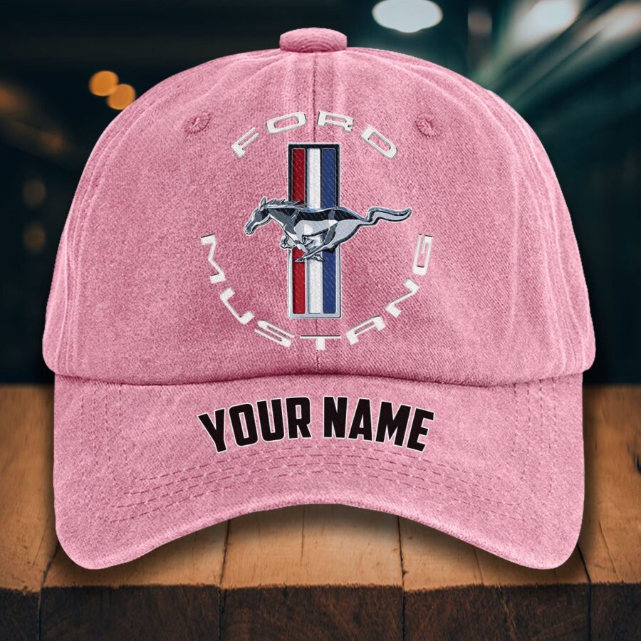 Ford Mustang Gewaschene Denim-Kappe – Bild 9