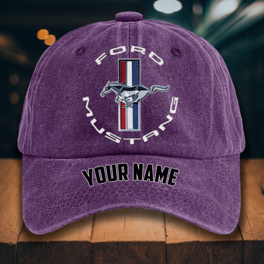 Ford Mustang Gewaschene Denim-Kappe – Bild 11