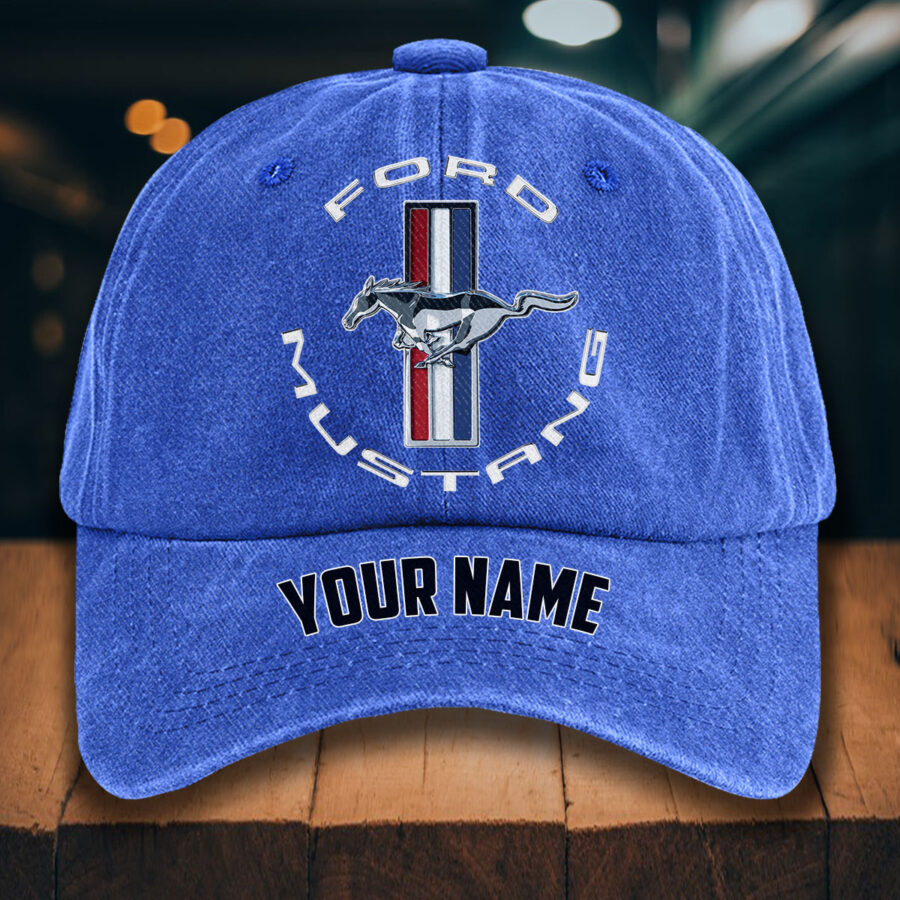 Ford Mustang Gewaschene Denim-Kappe – Bild 13