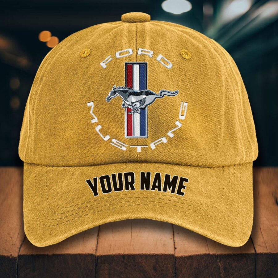 Ford Mustang Gewaschene Denim-Kappe – Bild 15