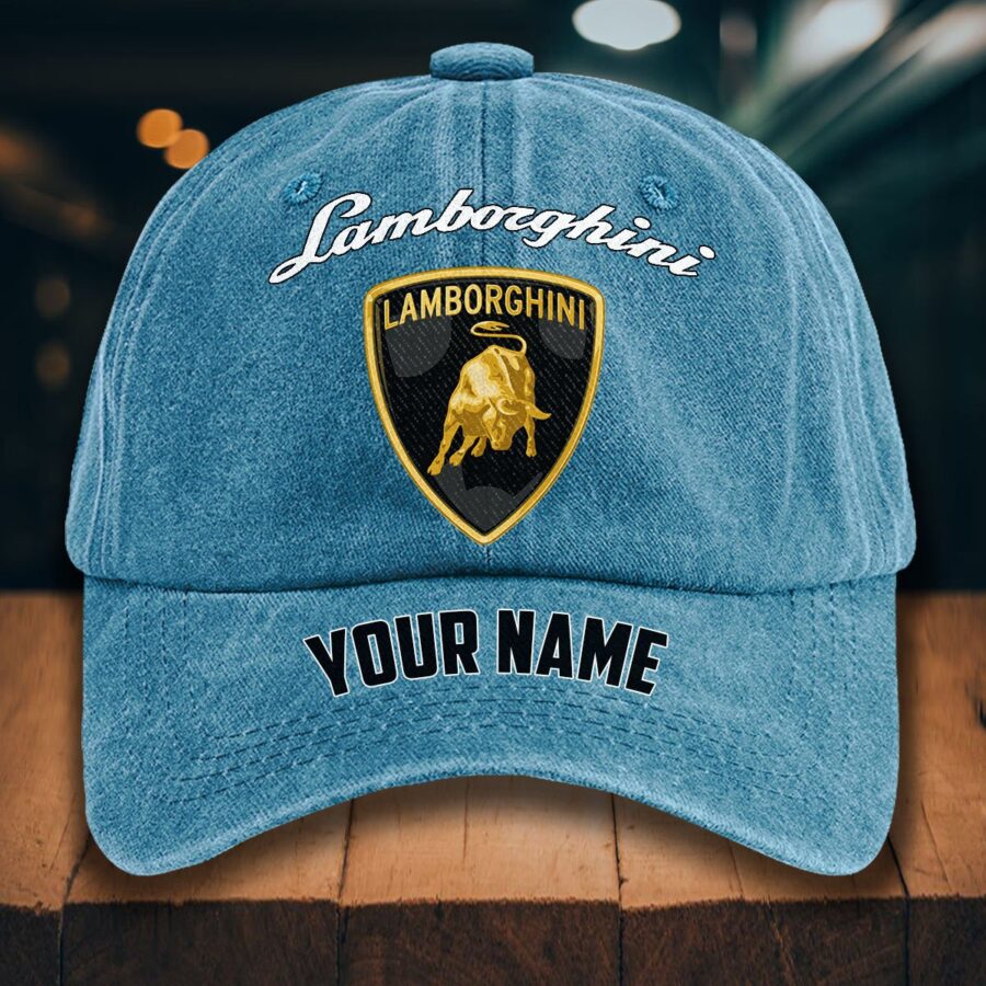 Lamborghini Gewaschene Denim-Kappe – Bild 2
