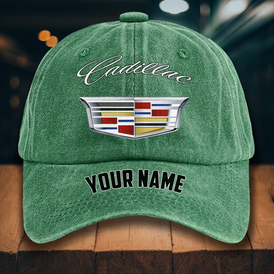 Cadillac Gewaschene Denim-Kappe – Bild 3