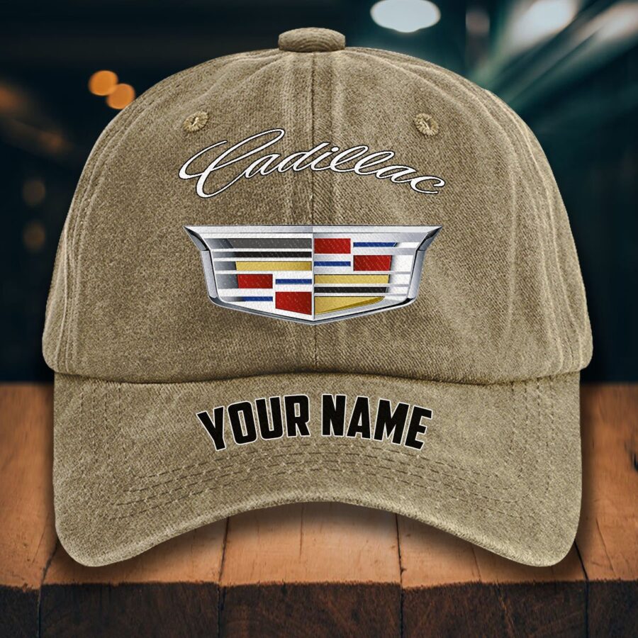 Cadillac Gewaschene Denim-Kappe – Bild 5