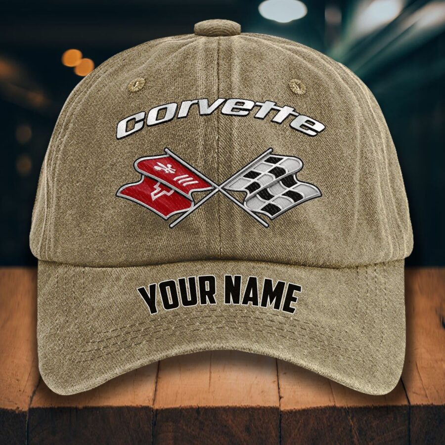 Corvette C3 Gewaschene Denim-Kappe – Bild 5