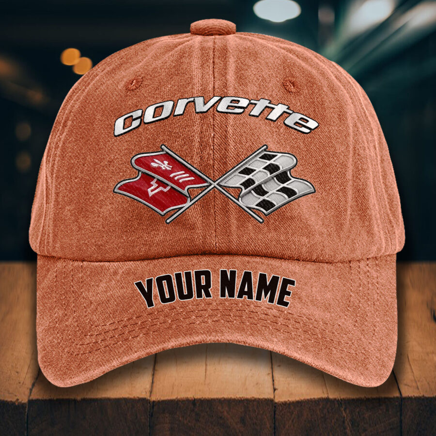 Corvette C3 Gewaschene Denim-Kappe – Bild 8