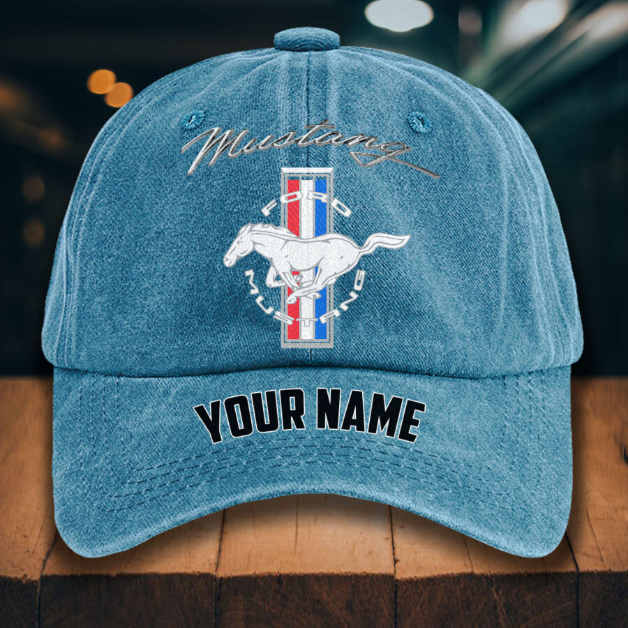 Ford Mustang Gewaschene Denim-Kappe – Bild 2