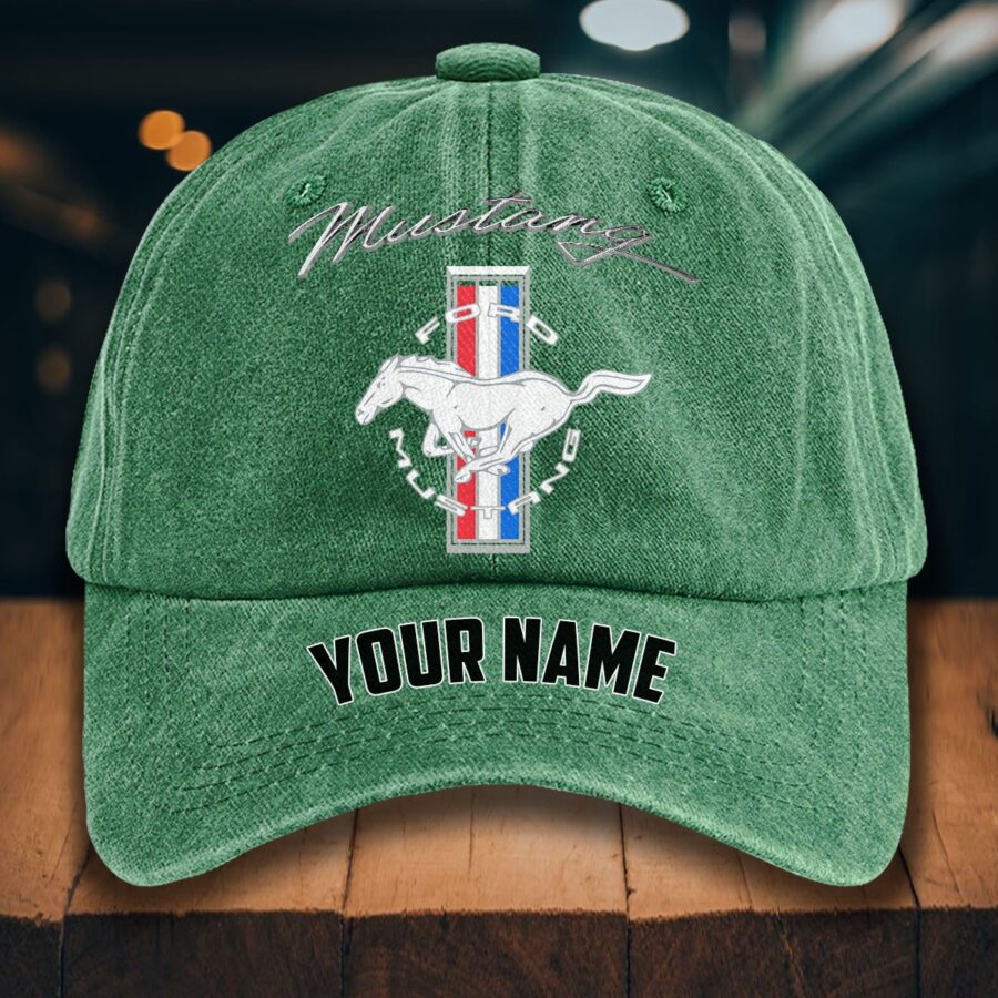 Ford Mustang Gewaschene Denim-Kappe – Bild 3