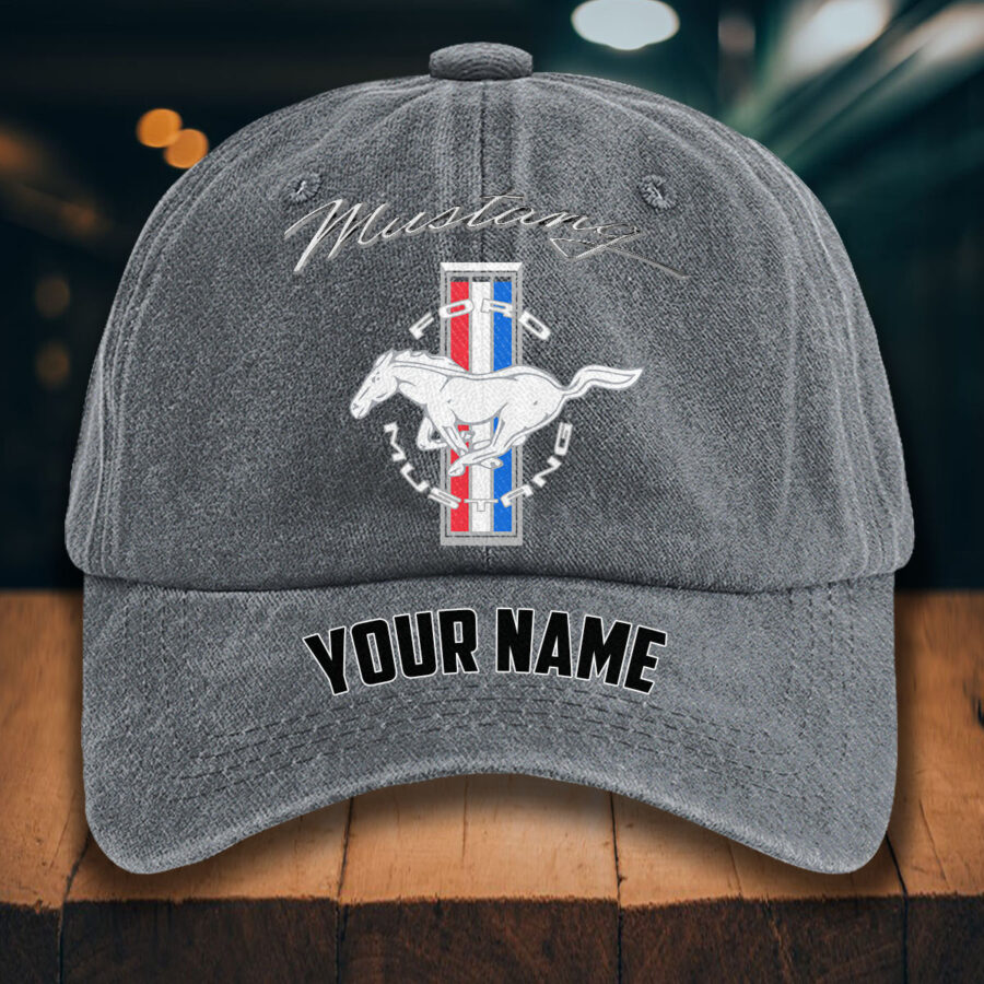 Ford Mustang Gewaschene Denim-Kappe – Bild 4