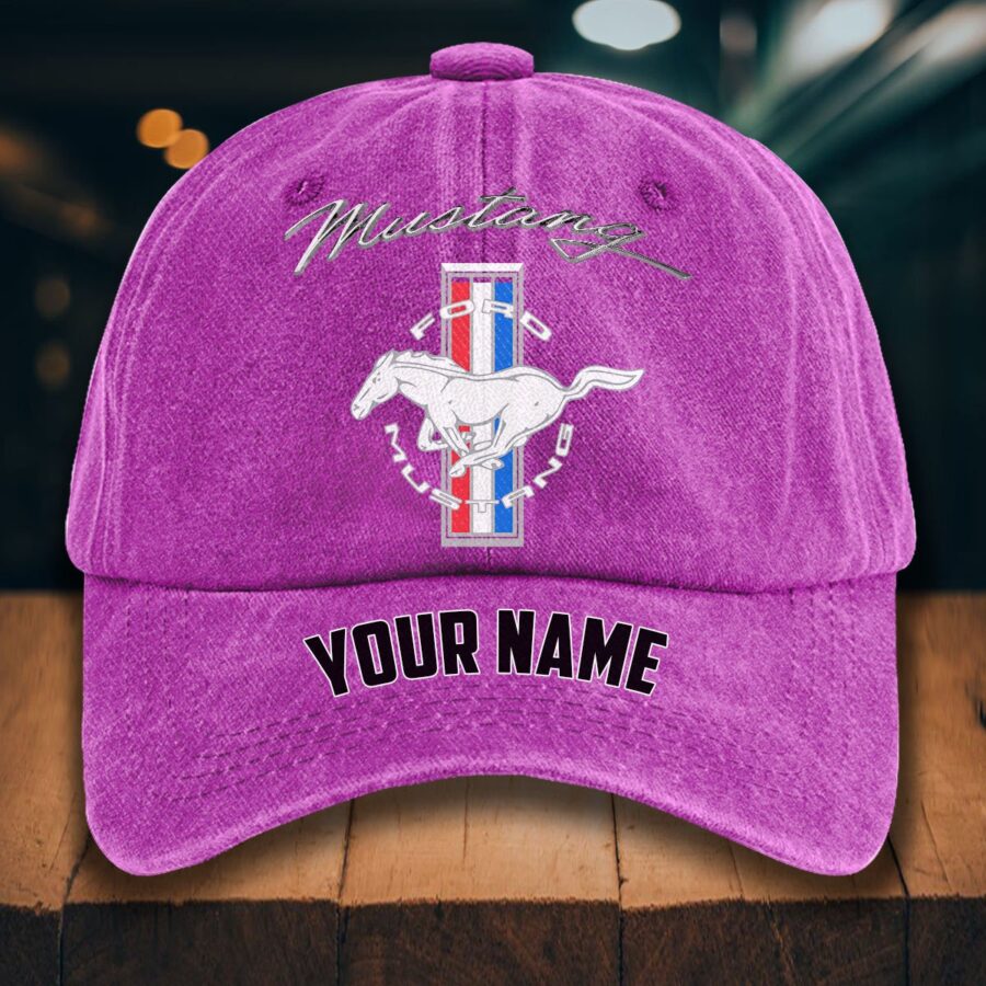 Ford Mustang Gewaschene Denim-Kappe – Bild 6