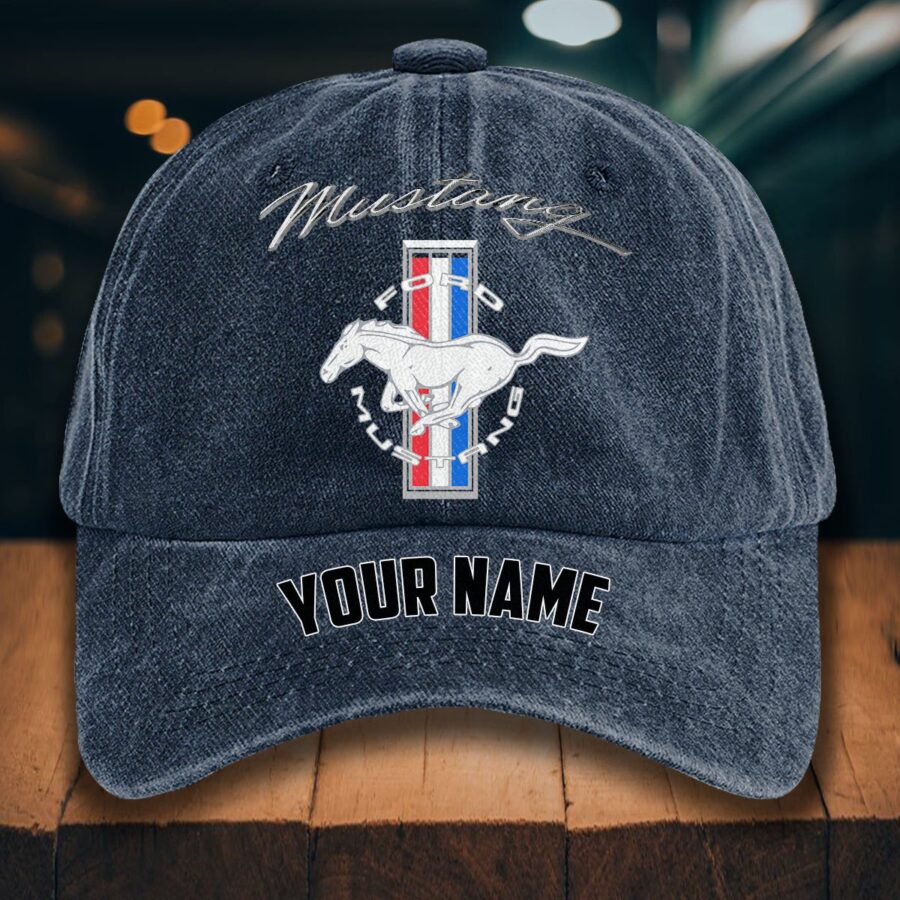 Ford Mustang Gewaschene Denim-Kappe – Bild 7