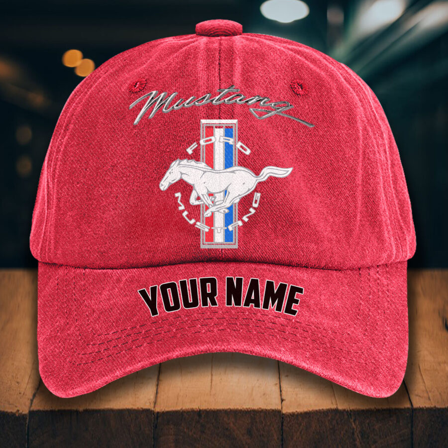 Ford Mustang Gewaschene Denim-Kappe – Bild 12