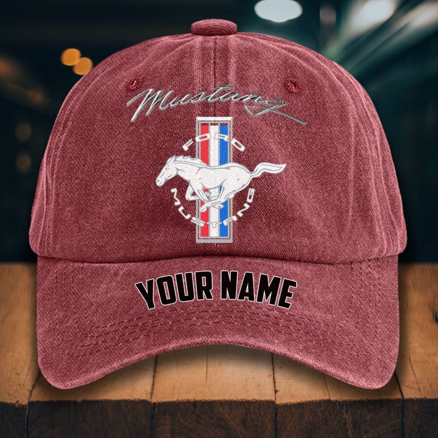 Ford Mustang Gewaschene Denim-Kappe – Bild 14