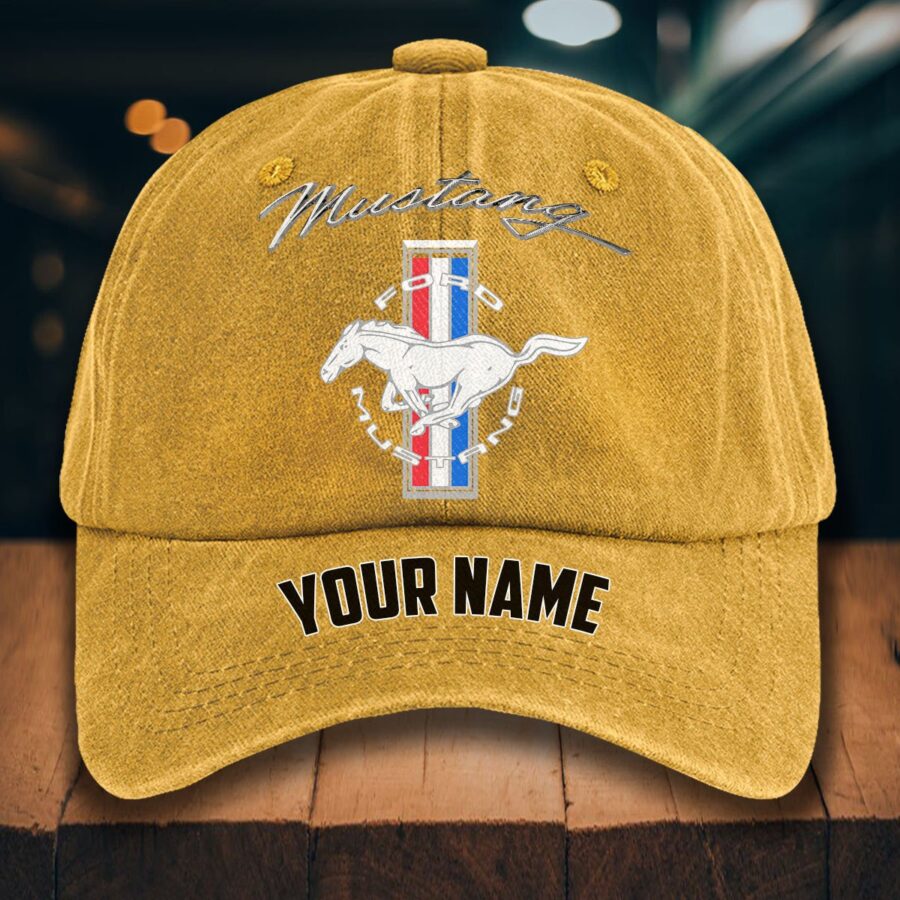 Ford Mustang Gewaschene Denim-Kappe – Bild 15