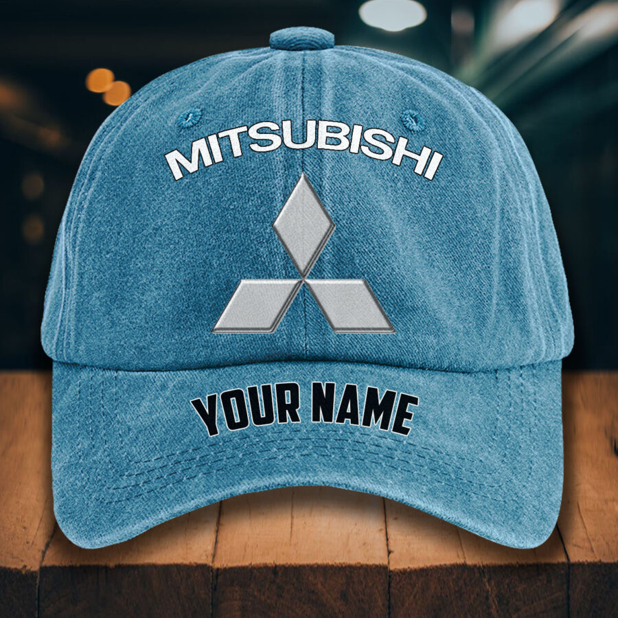 Mitsubishi Gewaschene Denim-Kappe – Bild 2