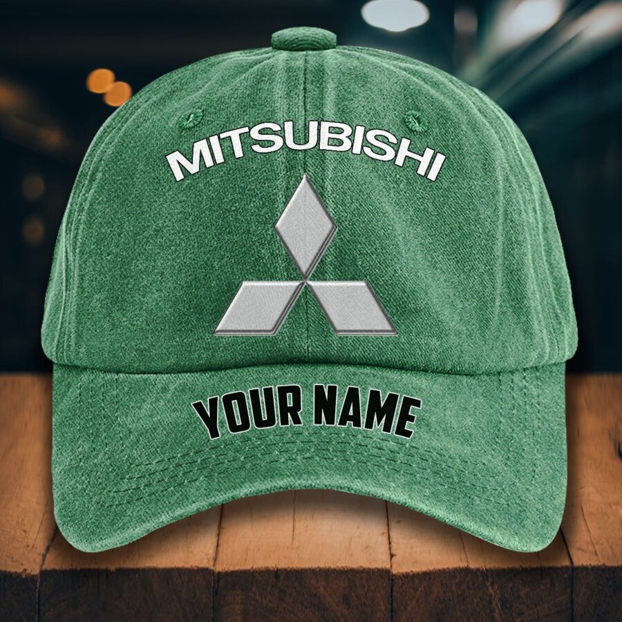 Mitsubishi Gewaschene Denim-Kappe – Bild 3